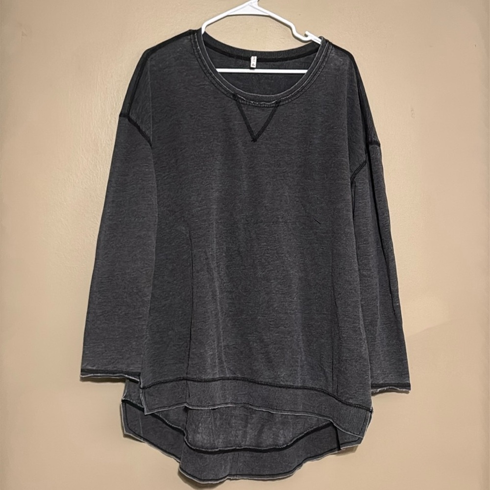 Z Supply Charcoal Gray Sweatshirt